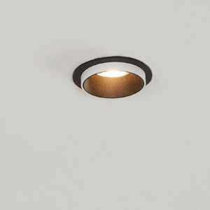 Faretto da incasso a soffitto carosso eglo metallo nero bianco rotondo