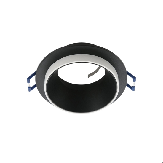 Faretto da incasso a soffitto carosso eglo metallo nero bianco rotondo