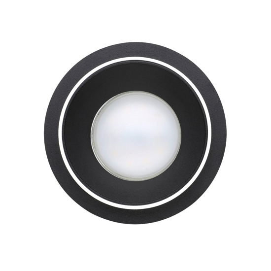 Faretto da incasso a soffitto carosso eglo metallo nero bianco rotondo