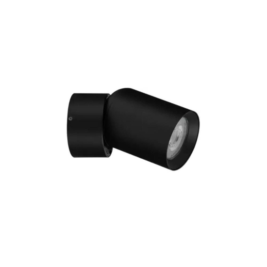 Applique lampada da parete nera spot orientabile