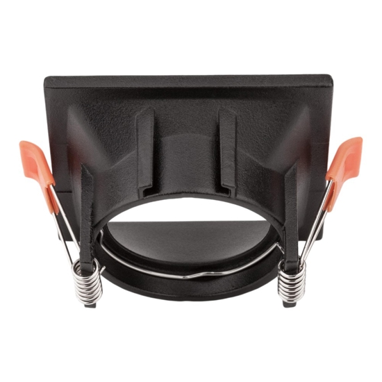 Faretto quadrato nero da incasso a soffitto
