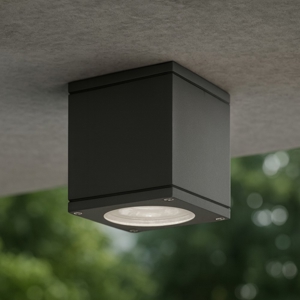 Faretto cubo da soffitto per esterno antracite
