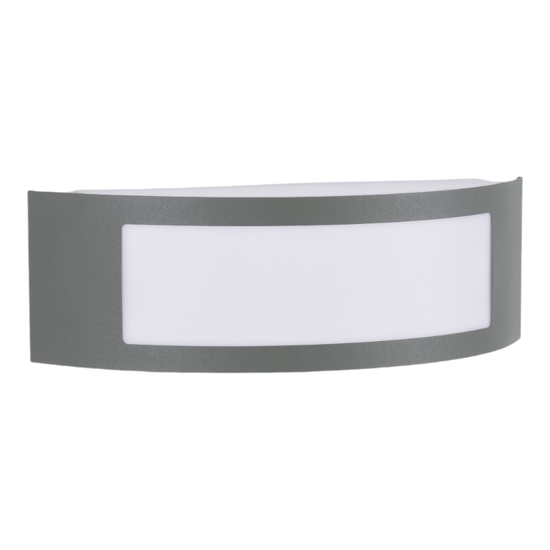 Applique da esterno design curva grigio antracite