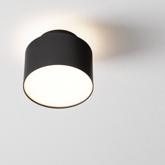 Faretto nero rotondo led 16w 3000k da soffitto moderno