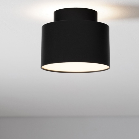 Faretto nero rotondo led 16w 3000k da soffitto moderno