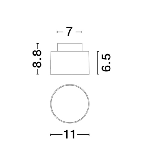 Faretto nero rotondo led 16w 3000k da soffitto moderno