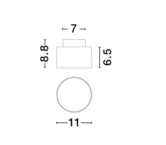Plafoniera per cucina bianca led 16w 3000k