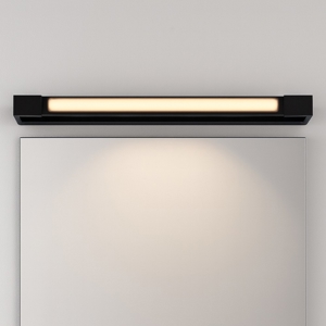 Applique nero orientabile per specchio da bagno led 17w 3000k