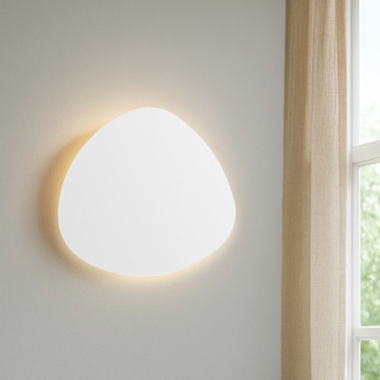 Applique sagomato bianco design moderna led 6w 3000k