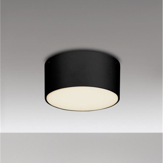 Plafoniera da esterno rotonda antracite led 10w 3000k ip65