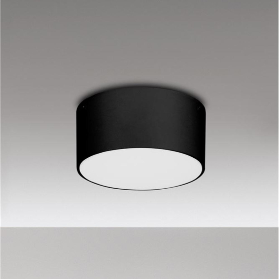Plafoniera da esterno rotonda antracite led 10w 3000k ip65