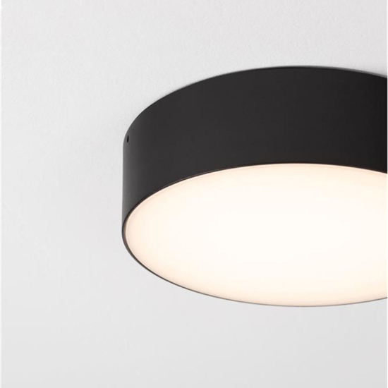 Plafoniera rotonda da esterno balcone antracite led 20w 3000k ip65