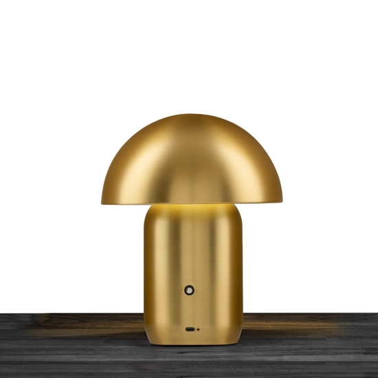 Lampada da tavolo colore oro led 3000k design moderno