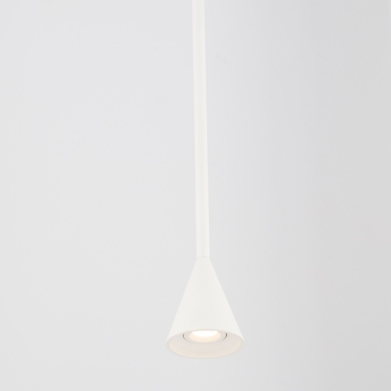 Lampada cono pendente a sospensione bianco led dimmerabile