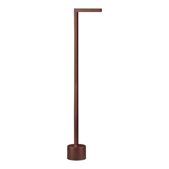 Lampioncino per esterno marrone corten led 5w 3000k anti corrosione
