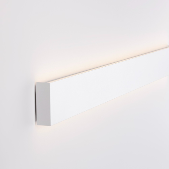 Applique lampada da parete 60cm led 22w 3000k bianco rettangolare