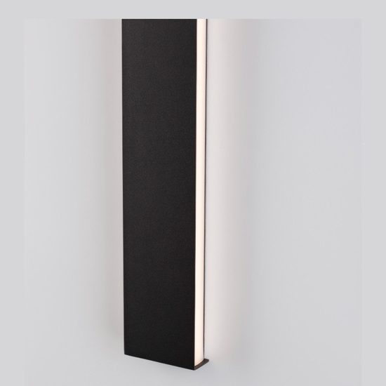 Applique 90cm moderna led 36w 3000k rettangolare nero