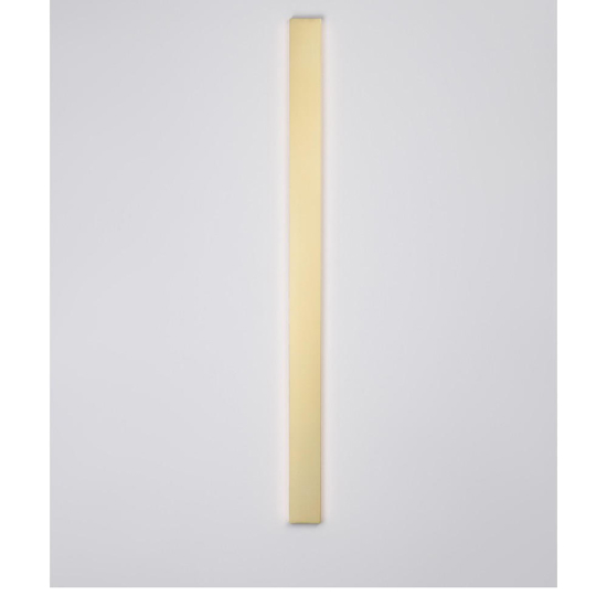 Applique rettangolare 120cm dorata led 44w 3000k moderna