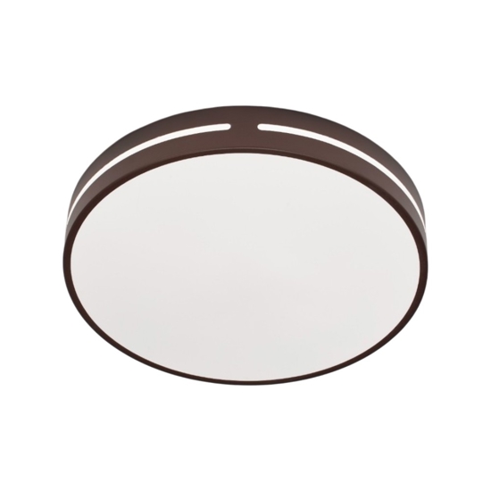 Plafoniera per camera da letto marrone rotonda led 30w 3000k luminosa