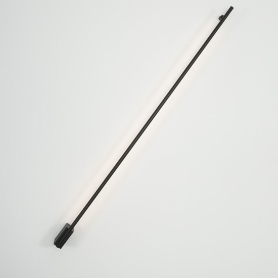 Applique incrocio 90cm sporgenza 7cm nera led 15w 3000k moderna