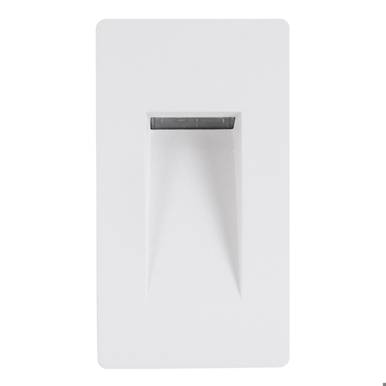 Segnapasso led da esterno incasso bianco 1,5w 3000k 220v