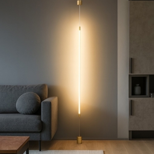 Lampada da terra oro pendente attacco a soffitto led 20w 3000k