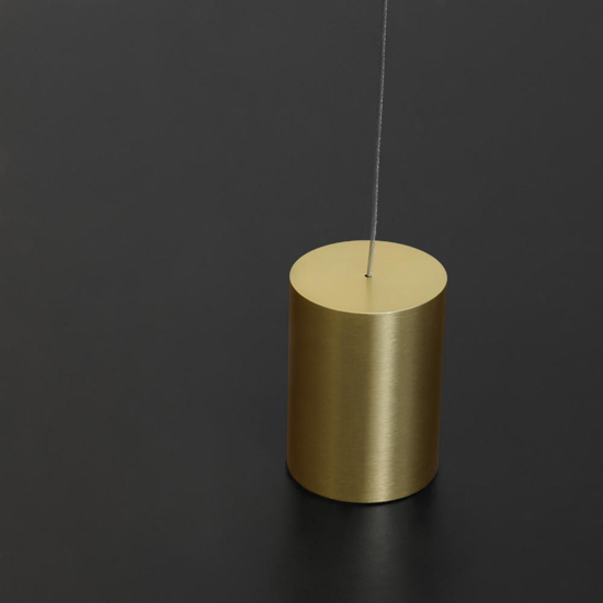 Lampada da terra oro pendente attacco a soffitto led 20w 3000k
