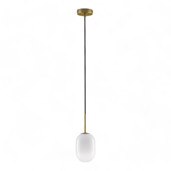 Lampada di vetro oro sfera vetro