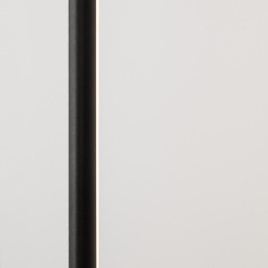 Lampada da terra pendente attacco a soffitto cilindro nero led 20w 3000k moderna