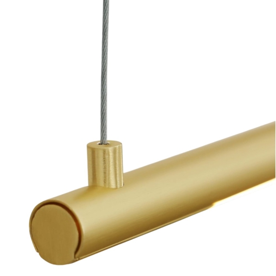 Lampadario dorato moderno da tavolo bacchetta led 20w 3000k