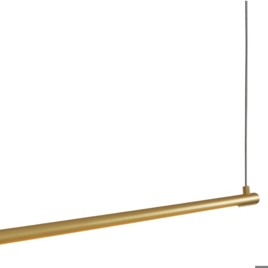 Lampadario dorato moderno da tavolo bacchetta led 20w 3000k