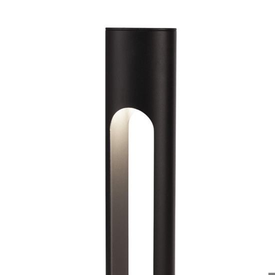 Lampione nero moderno led 10w 3000k per giardino