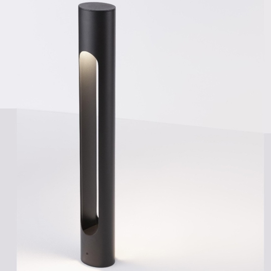 Lampione nero moderno led 10w 3000k per giardino