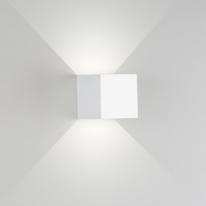 Isyluce applique cubo led 6w 3000k bianco da esterno