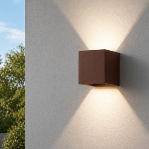 Isyluce applique 6w cubo corten 3000k per esterno