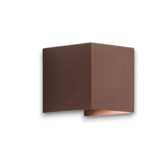 Isyluce applique 6w cubo corten 3000k per esterno