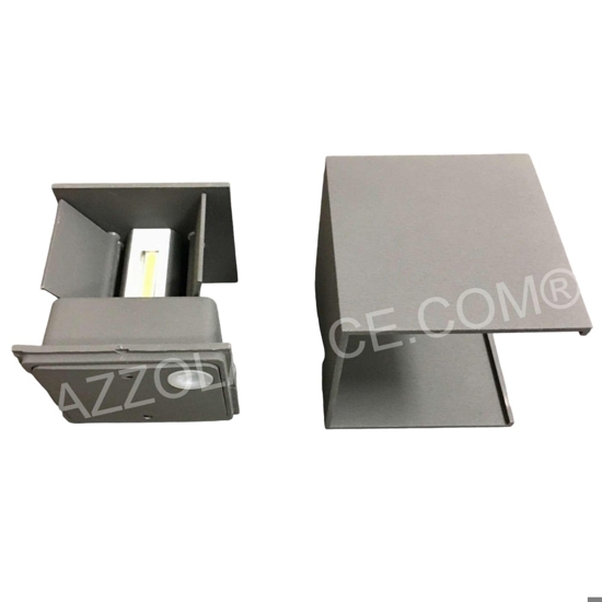 Applique cubo led 6w 3000k antracite isyluce per esterno