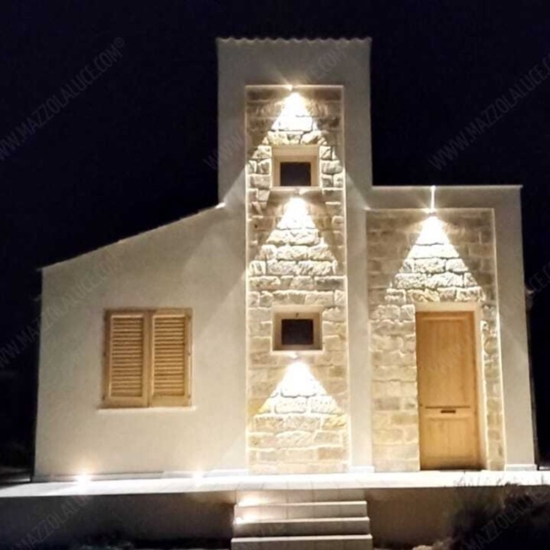 Applique cubo led 6w 3000k antracite isyluce per esterno