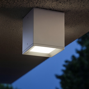 Isyluce faretto da esterno squadrato da soffitto bianco
