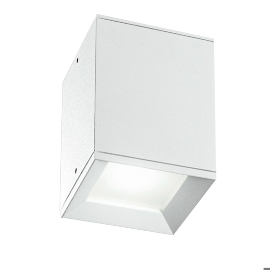 Isyluce faretto da esterno squadrato da soffitto bianco