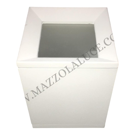 Isyluce faretto da esterno squadrato da soffitto bianco