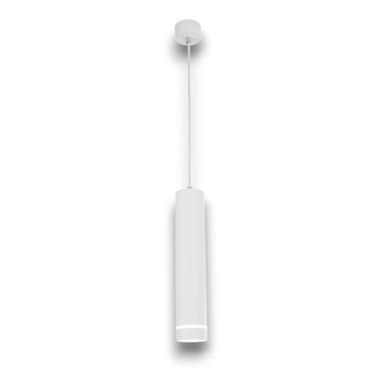 Lampadario a sospensione cilindro bianco per bagno