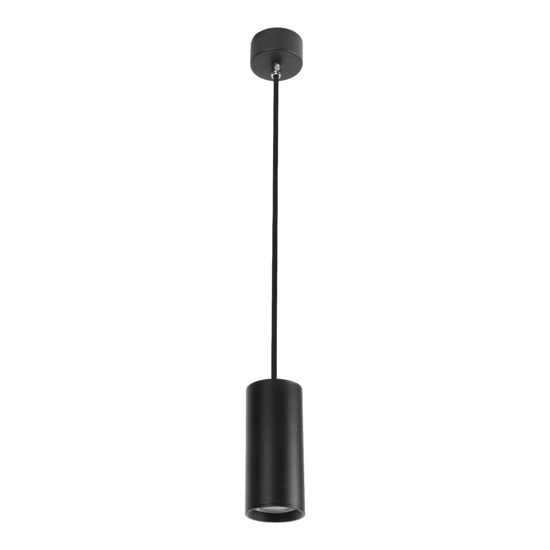 Lampada per isola cilindro corto nero