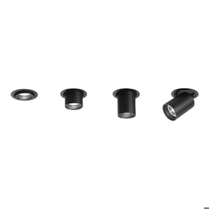 Faretto da incasso a soffitto led 20w 3000k cilindro orientabile