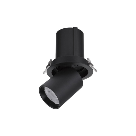 Faretto da incasso a soffitto led 20w 3000k cilindro orientabile
