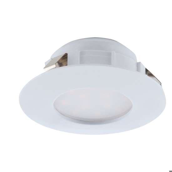 Eglo faretto da incasso 6w 3000k bianco rotondo fp