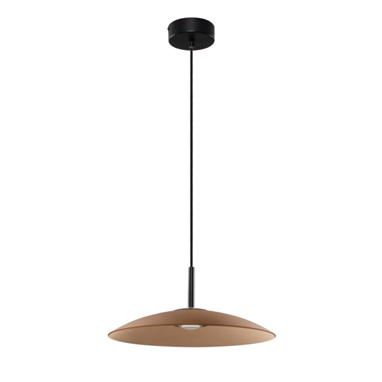 Lampadario led per cucina moderna vetro marrone 40 cm