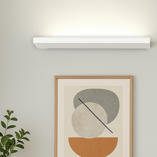 Applique led plate isyluce bianco 24w 3000k fp