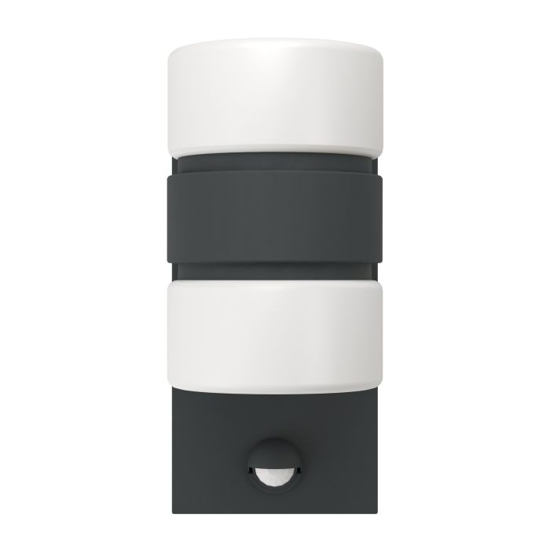 Applique da esterno led 3000k ip44 sensore di movimento antracite