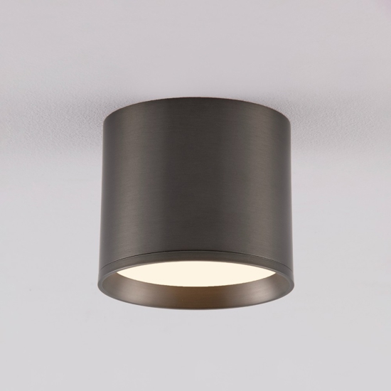 Faretto da osoffitto nickel nero led 10w 3000k cilindro